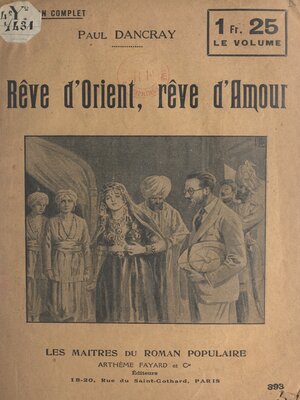 cover image of Rêve d'Orient, rêve d'amour